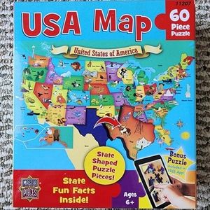 USA Map Puzzle, 60 Pieces